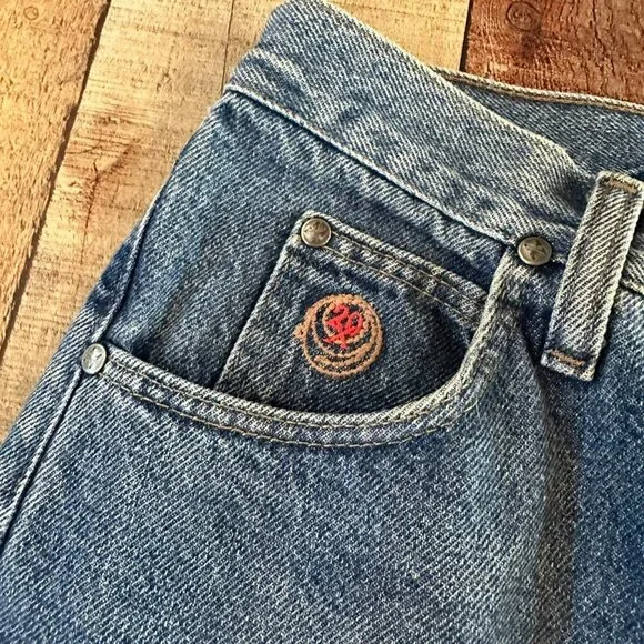 Vintage 90's 20X denim jeans straight leg western wear cowgirl women's 5 - Picture 7 of 9